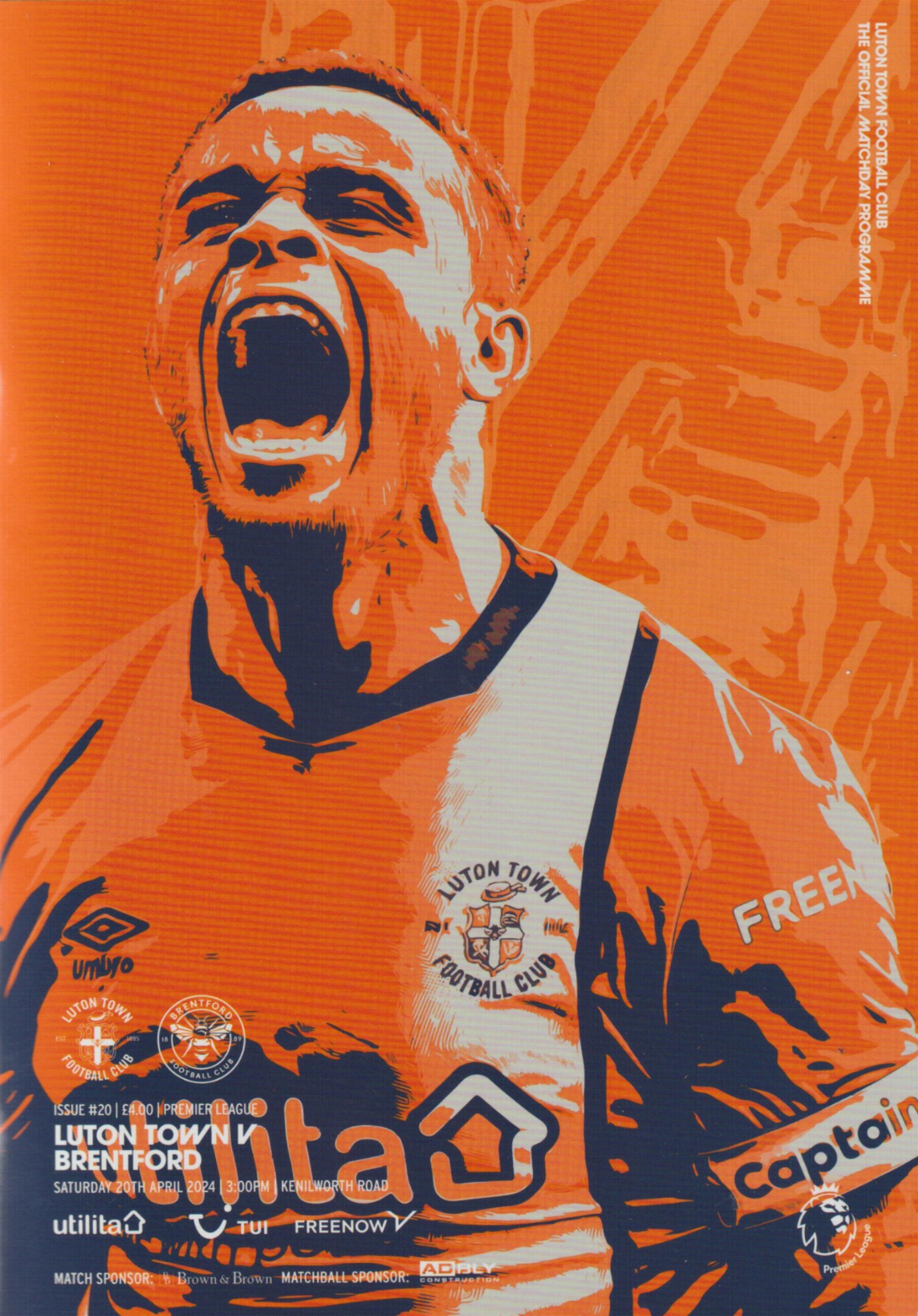 LUTON TOWN v BRENTFORD 2023/24